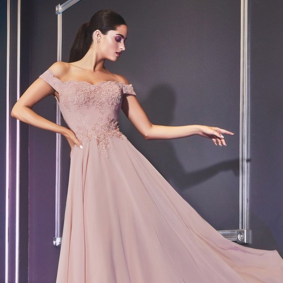 Sweetheart Neck Off Shoulder Prom Dress CD7258 - Picture 3 of 6